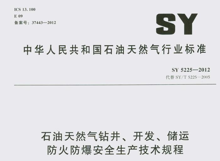 SY 5225-2012 ʯȻ꾮˷ȫ